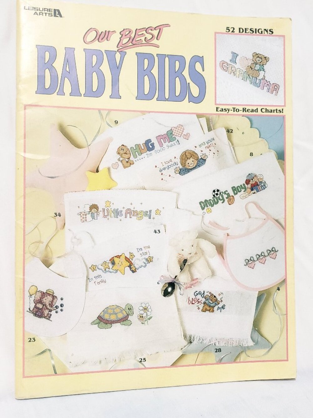 Our Best Baby Bibs Cross Stitch Leaflet 3272 Leisure Arts 2001